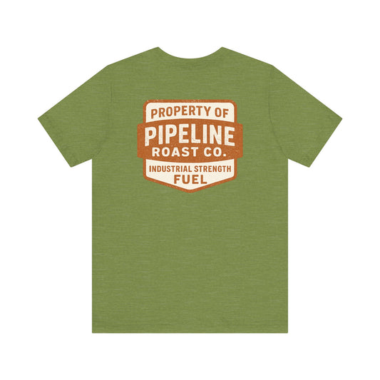 Rusty Vintage Pipeline Roast Co. Industrial Seal Tee – Rugged Workwear Style Coffee Shirt