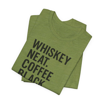 Whiskey and Coffee Graphic Tee - Perfect for Coffee Lovers, Gift Idea for Men and Women, Casual Wear, Birthday, Everyday Style
