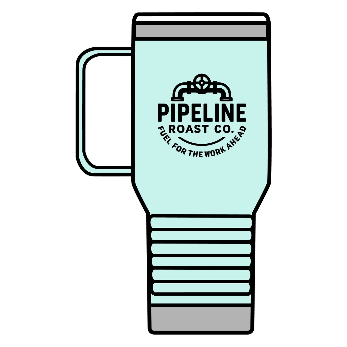 Pipeline Roast Co. 20oz Insulated Tumbler – Stainless Steel Travel Coffee Mug with Leak-Proof Lid & Double-Wall Vacuum Insulation