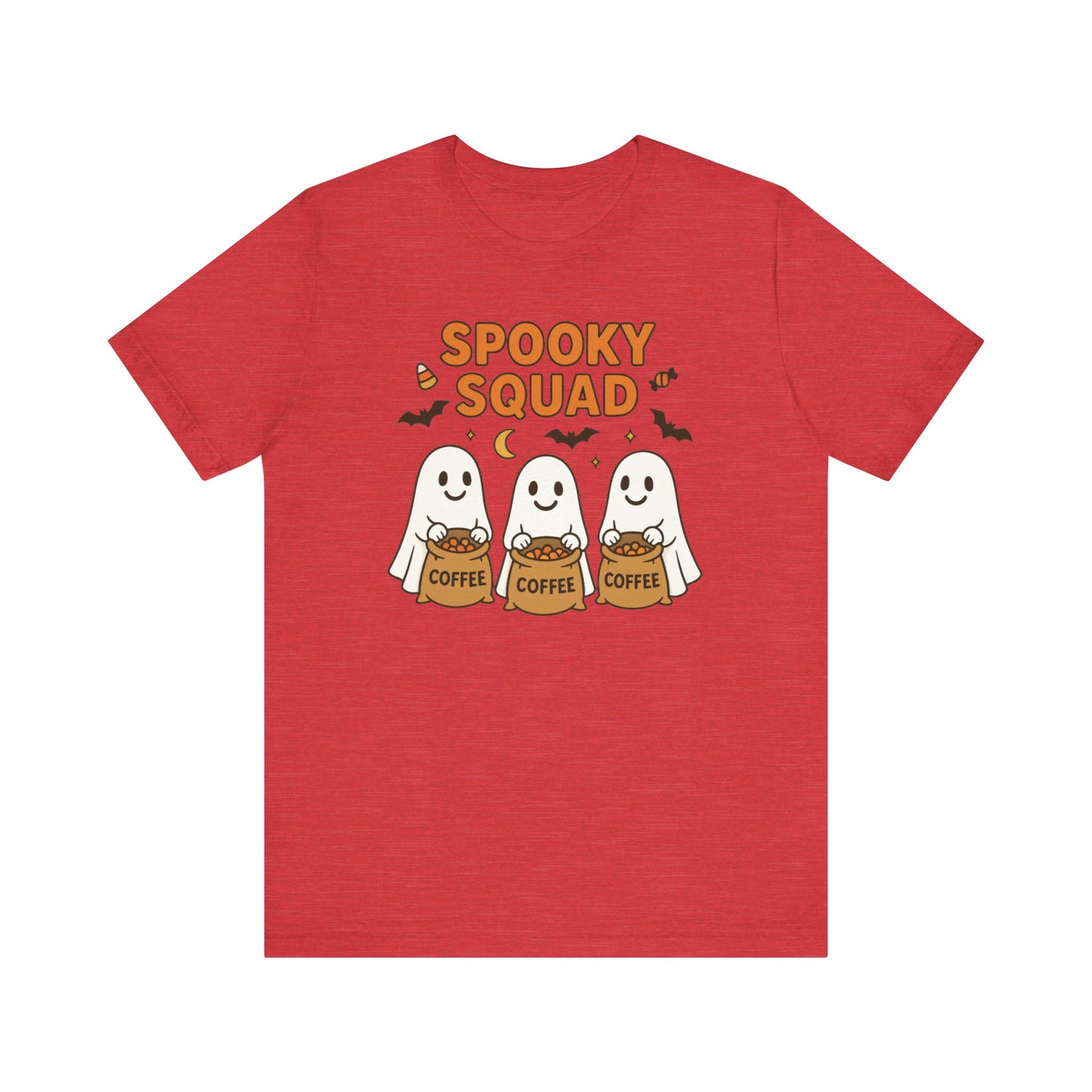 Spooky Squad Coffee Ghosts Tee – Halloween Shirt for Coffee Lovers