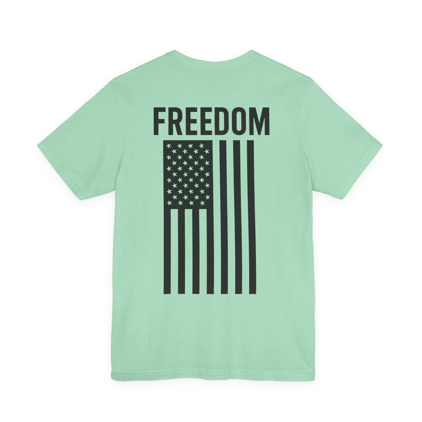 Freedom Flag Unisex Tee - Patriotic Shirt for Independence Day, Casual Wear, USA Pride, Gift for Veterans, Summer Style
