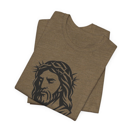 Faith Bible Verse Graphic Tee – Inspirational Psalm 23:5 Shirt, Crown of Thorns Design