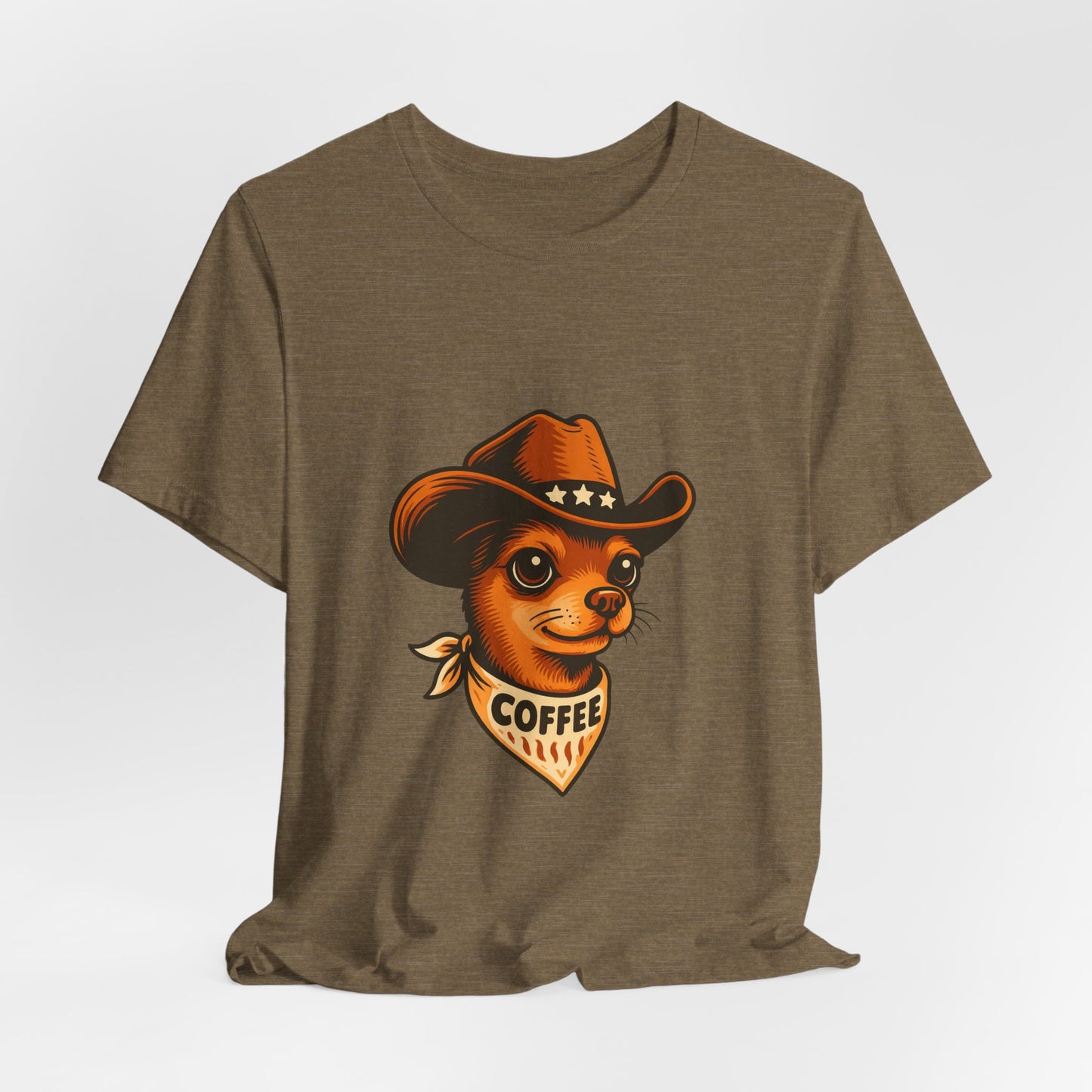 Cowboy Coffee Graphic Tee, Unisex T-Shirt, Funny Coffee Lover Gift, Casual Wear, Coffee Shop Merch