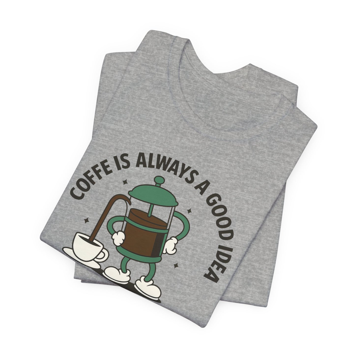 Coffee Lover's Short Sleeve Tee, Unisex Jersey T-Shirt, Casual Gift for Coffee Enthusiasts, Perfect for Birthdays, Coffee Breaks, Cozy Vibe