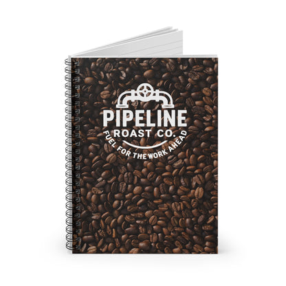 Pipeline Roast Co. Coffee Notebook – Ruled Spiral Journal for Work, School, or Daily Notes