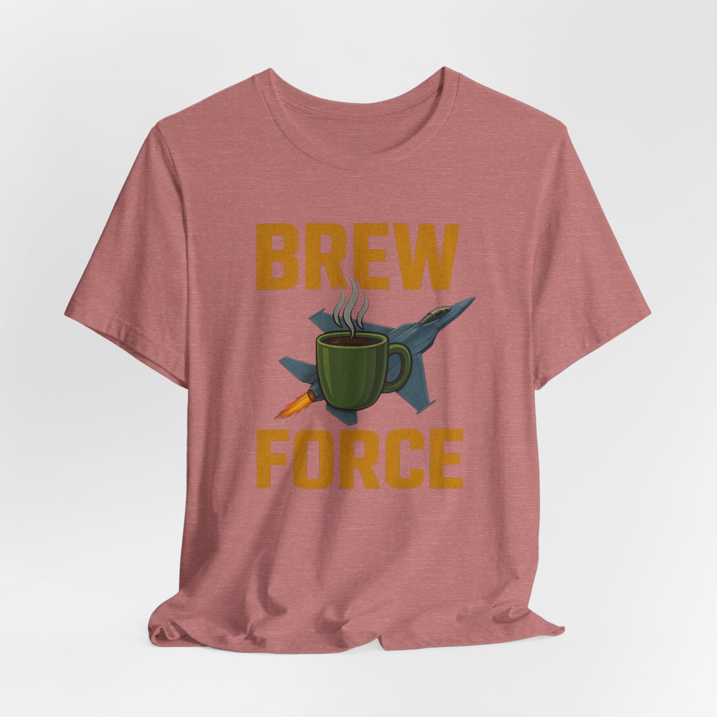 Brew Force Coffee Tee, Unisex Coffee Lover's T-Shirt, Gifts for Baristas, Father’s Day Gift, Coffee Enthusiast Apparel