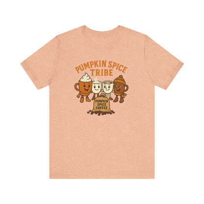 Pumpkin Spice Tribe Tee, Fall T-Shirt, Coffee Lover Gift, Unisex Shirt, Autumn Apparel, Pumpkin Spice Shirt