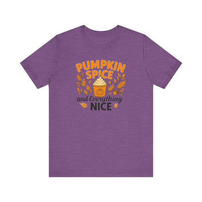 Pumpkin Spice Short Sleeve Tee | Fall Fashion, Cozy Vibes, Coffee Lovers, Gift for Her, Autumn Essentials