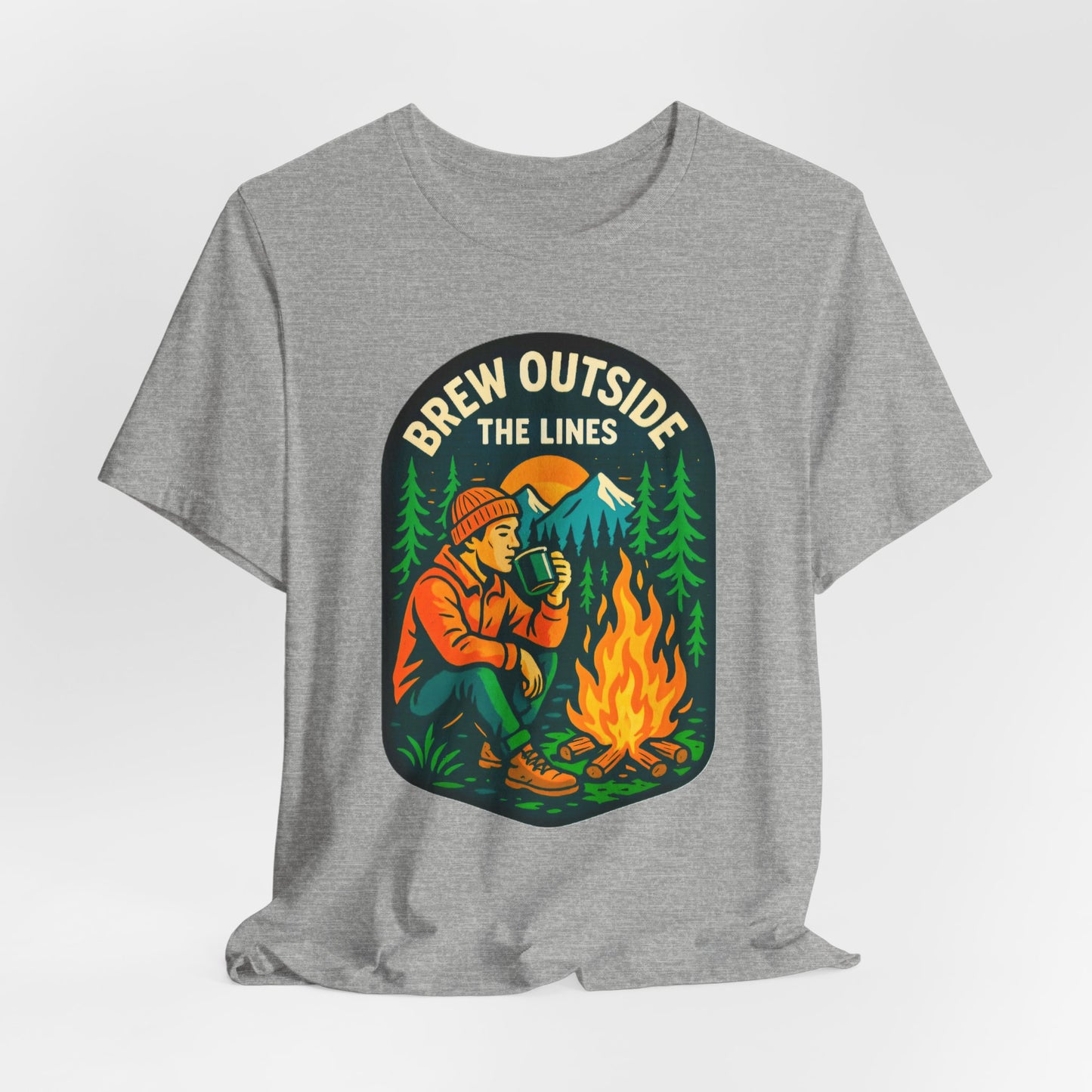 Outdoor Adventure Tee with Retro Campfire Design, Unisex Casual Shirt, Perfect for Camping, Hiking, Gifts for Nature Lovers, Outdoor [...]
