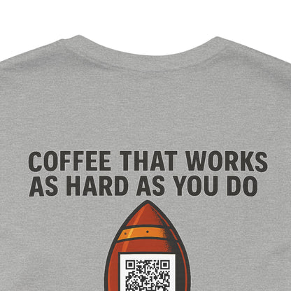 Coffee-Focused Promotional Rocket Tee, Motivational Shirt, Gift for Coffee Lovers, Fun Relaxed T-Shirt, Everyday Casual Wear
