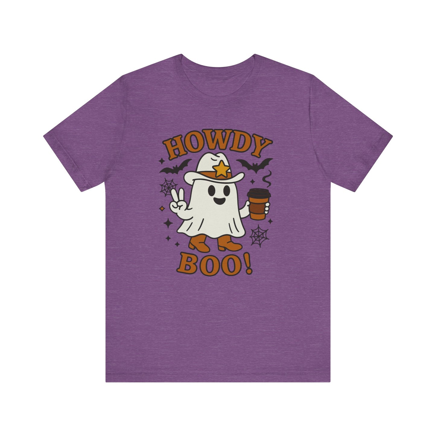 Howdy Boo Ghost Tee, Unisex Halloween T-Shirt, Funny Graphic Tee, Halloween Costume Shirt, Spooky Season Apparel