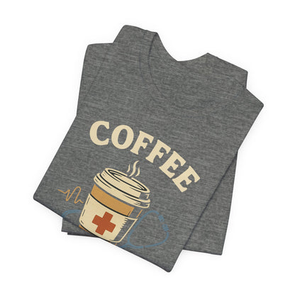 Coffee Nurse Fuel Tee | Nurse Appreciation Gift, Medical Shirt, Funny Nurse Tee, Cute Coffee T-Shirt, Healthcare Humor Clothing