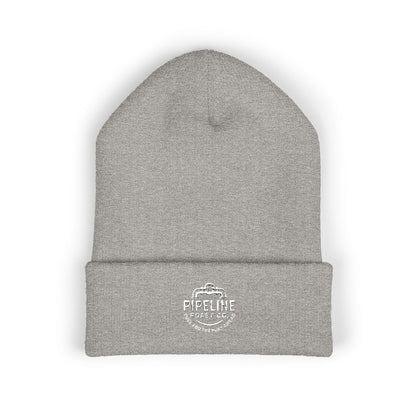 Pipeline Roast Co. Classic Cuffed Beanie – Warm Knit Hat with Embroidered Logo (Unisex)