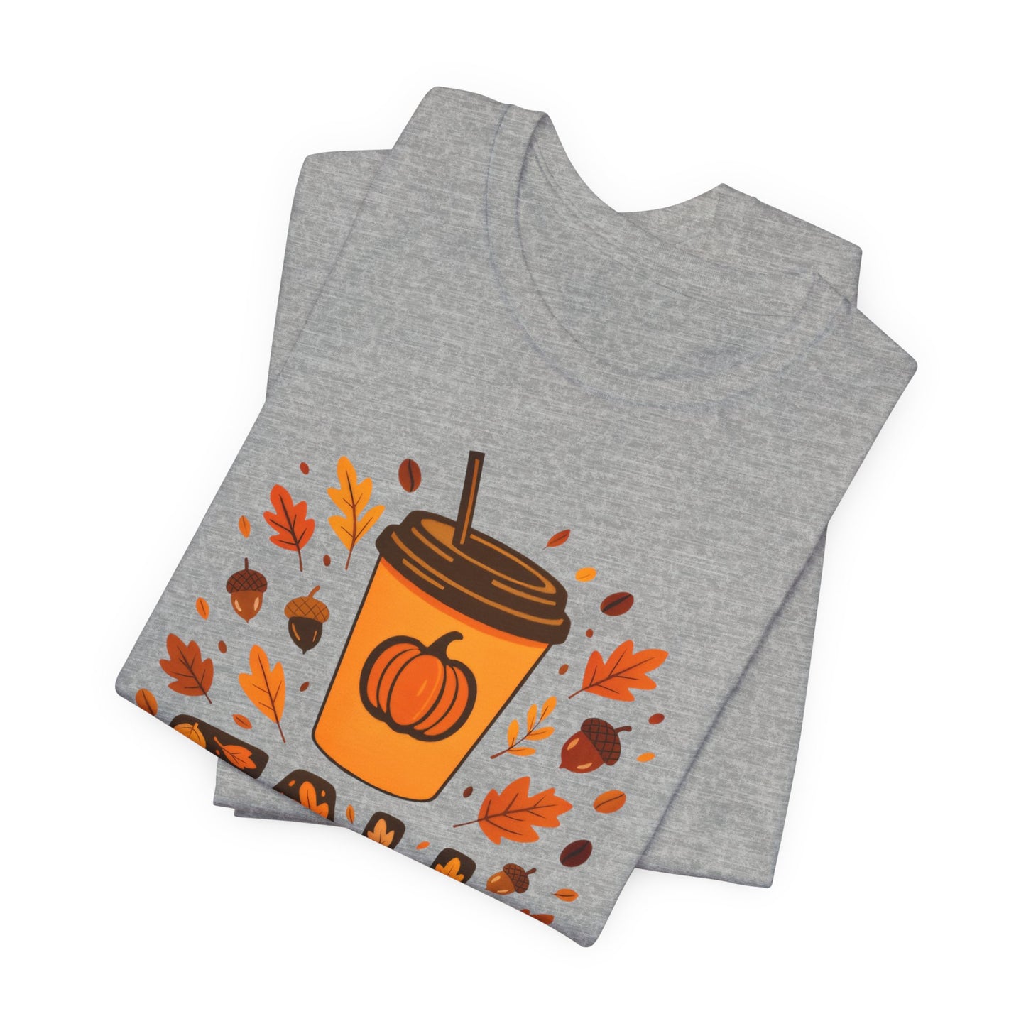 Autumn Coffee Lover Tee - Fall Vibes Unisex Shirt, Perfect for Cozy Days, Pumpkin Spice, Thanksgiving Gift, Seasonal Fashion, Casual Wear