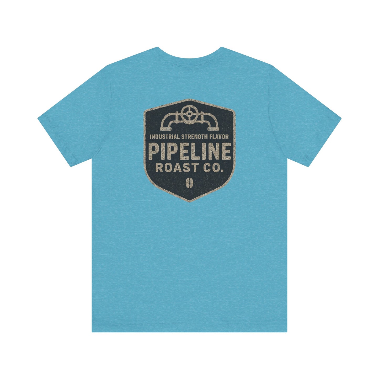 Vintage Pipeline Roast Co. Industrial Emblem T-Shirt – Distressed Workwear Coffee Tee