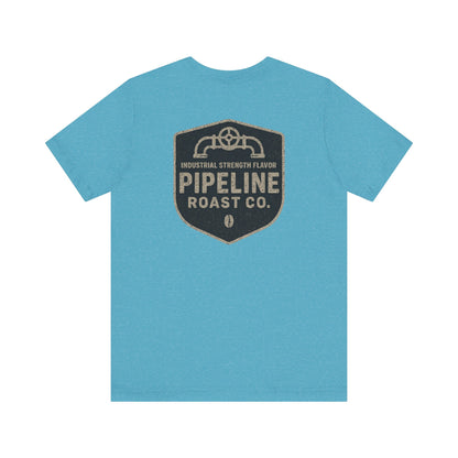 Vintage Pipeline Roast Co. Industrial Emblem T-Shirt – Distressed Workwear Coffee Tee