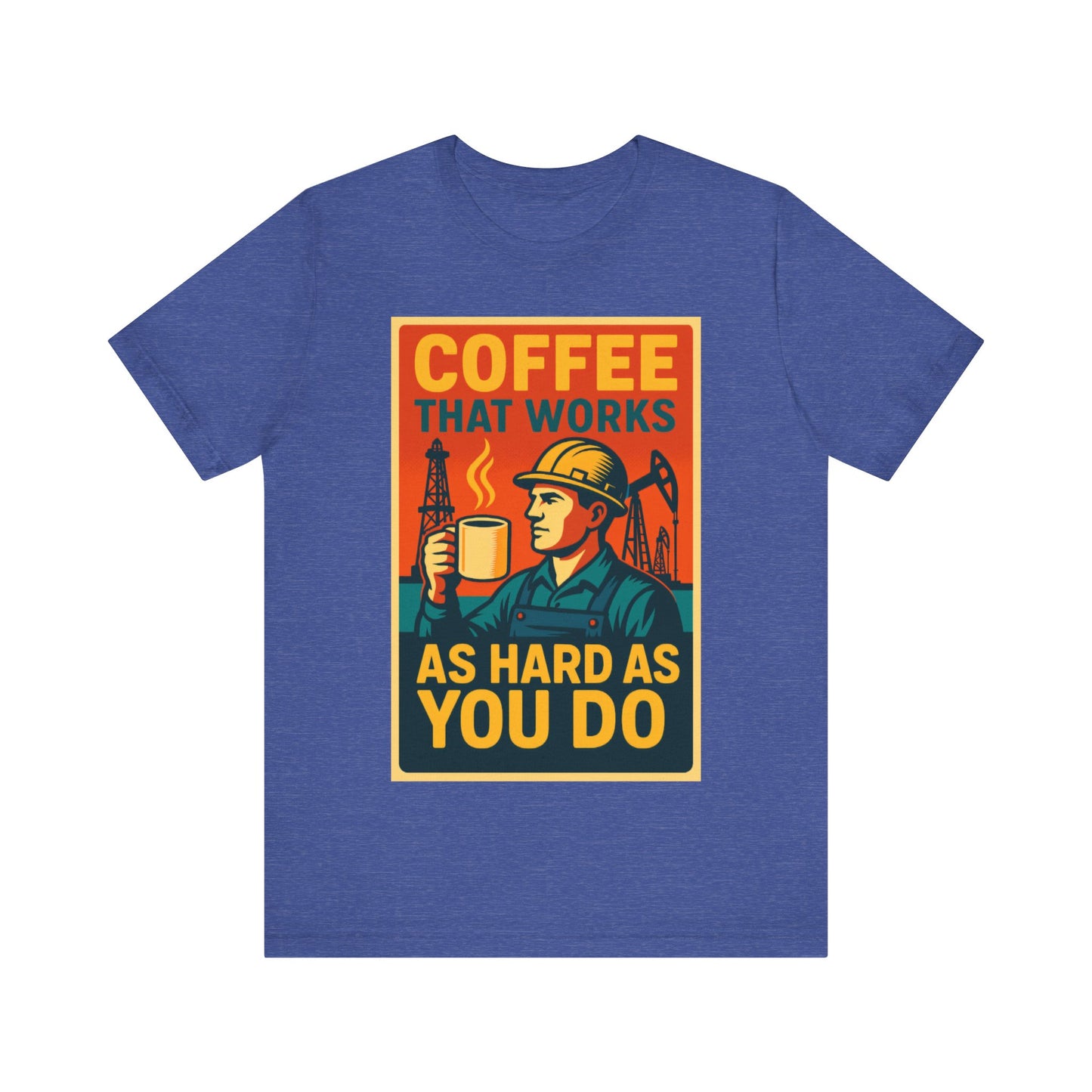 Oil and Gas Coffee T-Shirt – Pipeline Grind Tee for Hardworking Coffee Lovers