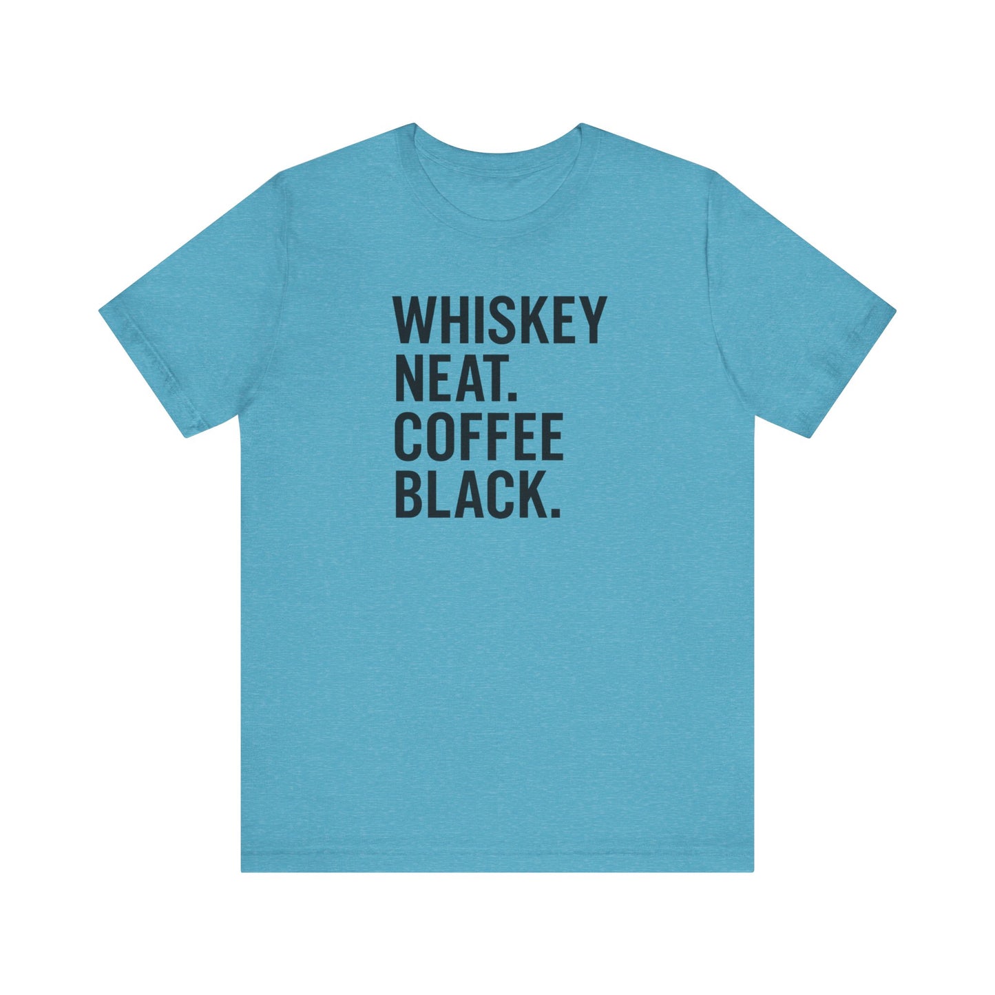 Whiskey and Coffee Graphic Tee - Perfect for Coffee Lovers, Gift Idea for Men and Women, Casual Wear, Birthday, Everyday Style