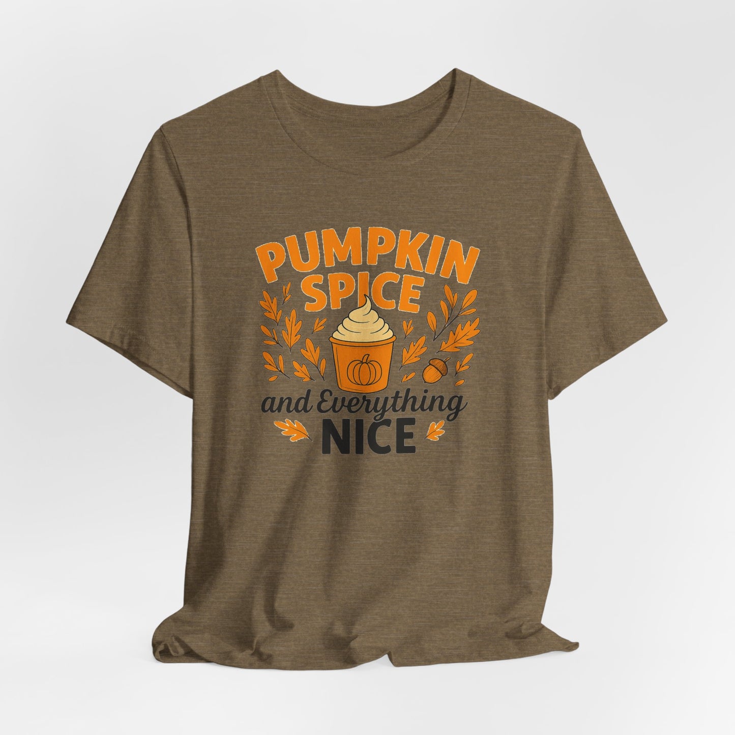 Pumpkin Spice Short Sleeve Tee | Fall Fashion, Cozy Vibes, Coffee Lovers, Gift for Her, Autumn Essentials