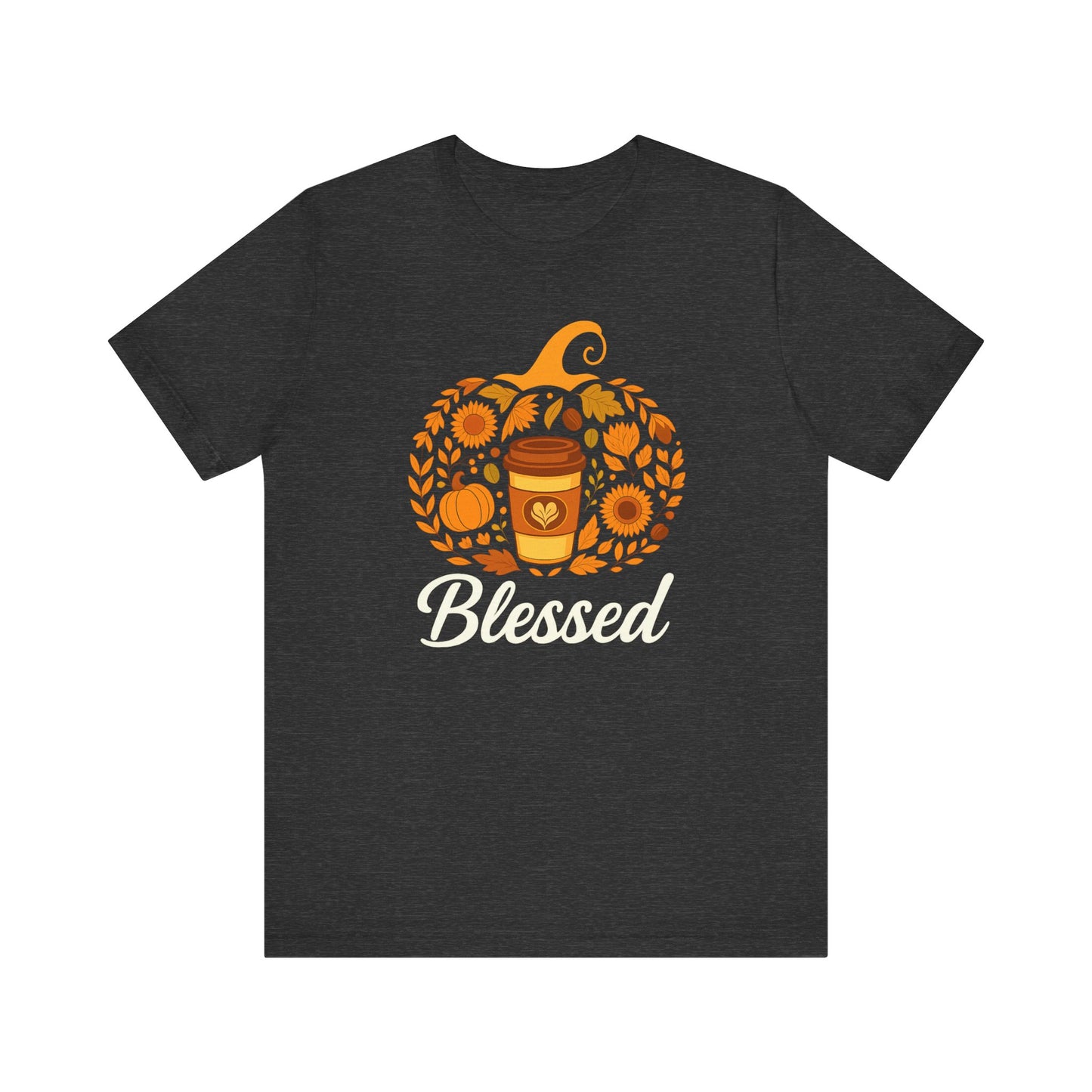 Blessed Pumpkin Fall T-Shirt - Cozy Autumn Style, Perfect Gift for Thanksgiving, Harvest Celebration, Casual Wear, Seasonal Fashion