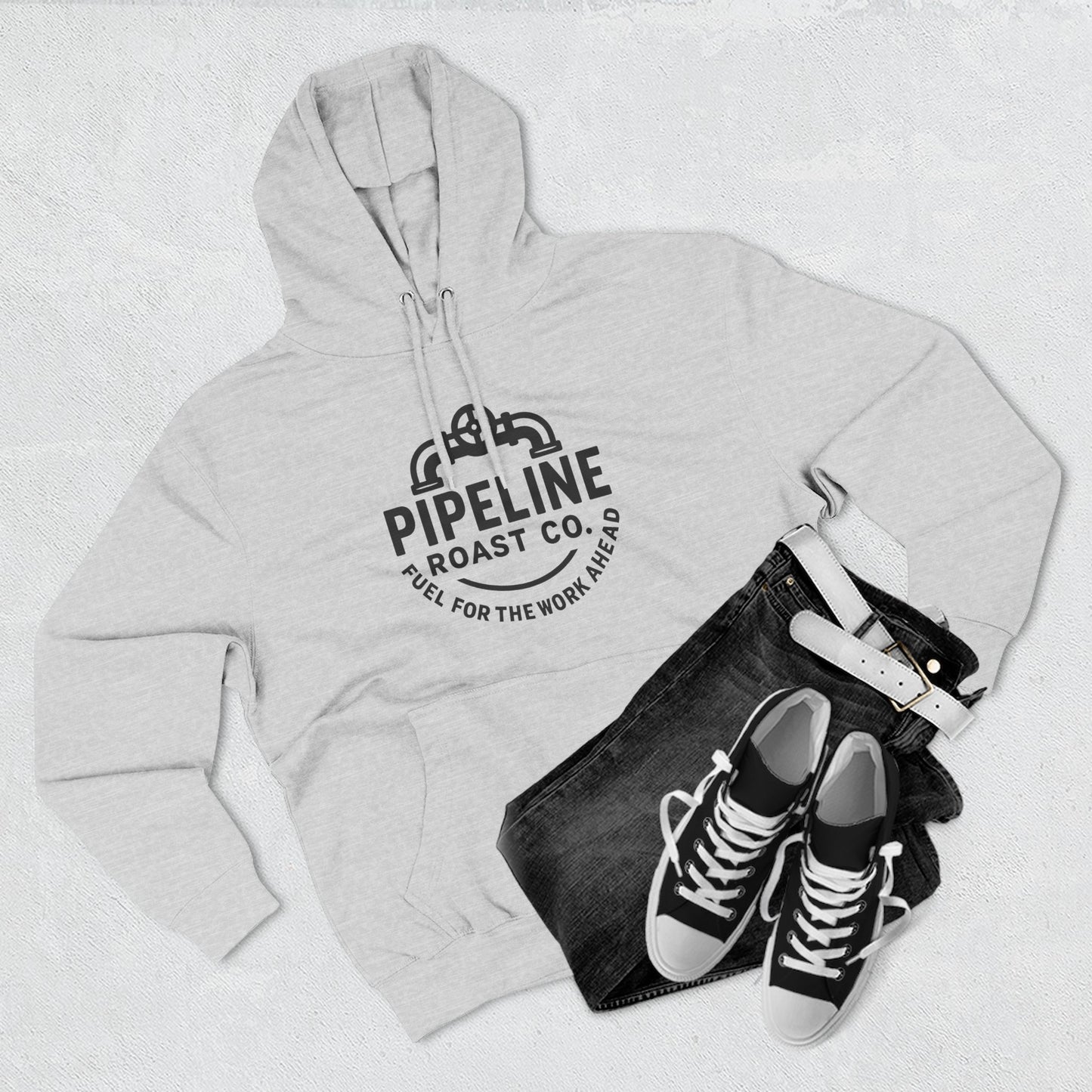 Pipeline Roast Co. Branded Hoodie – Cozy Coffee Hoodie for Hardworking Comfort