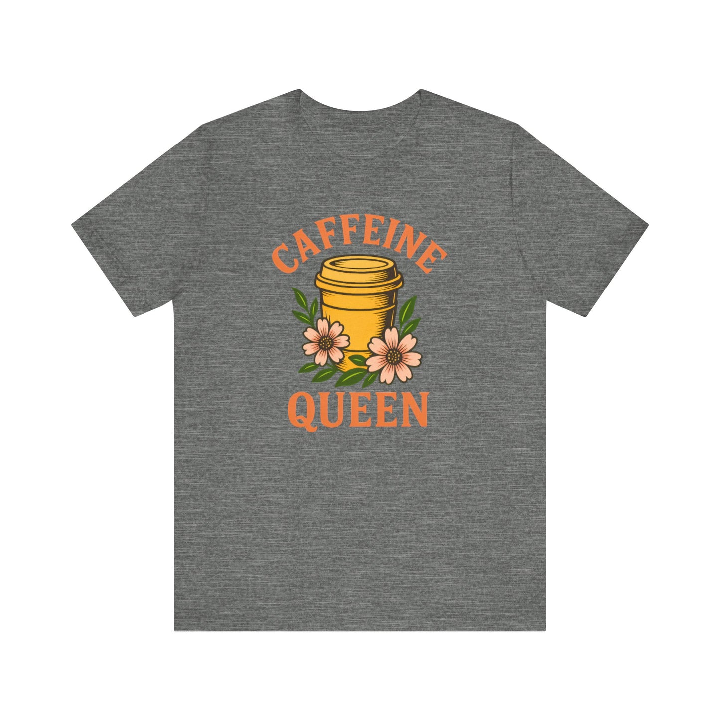 Caffeine Queen Tee - Perfect for Coffee Lovers, Casual Wear, Gifts, Birthdays or Coffee-Themed Events, Fun and Stylish!