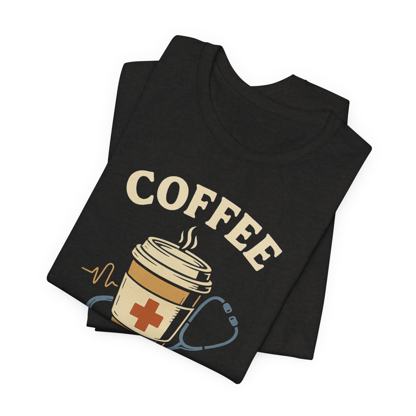 Coffee Nurse Fuel Tee | Nurse Appreciation Gift, Medical Shirt, Funny Nurse Tee, Cute Coffee T-Shirt, Healthcare Humor Clothing