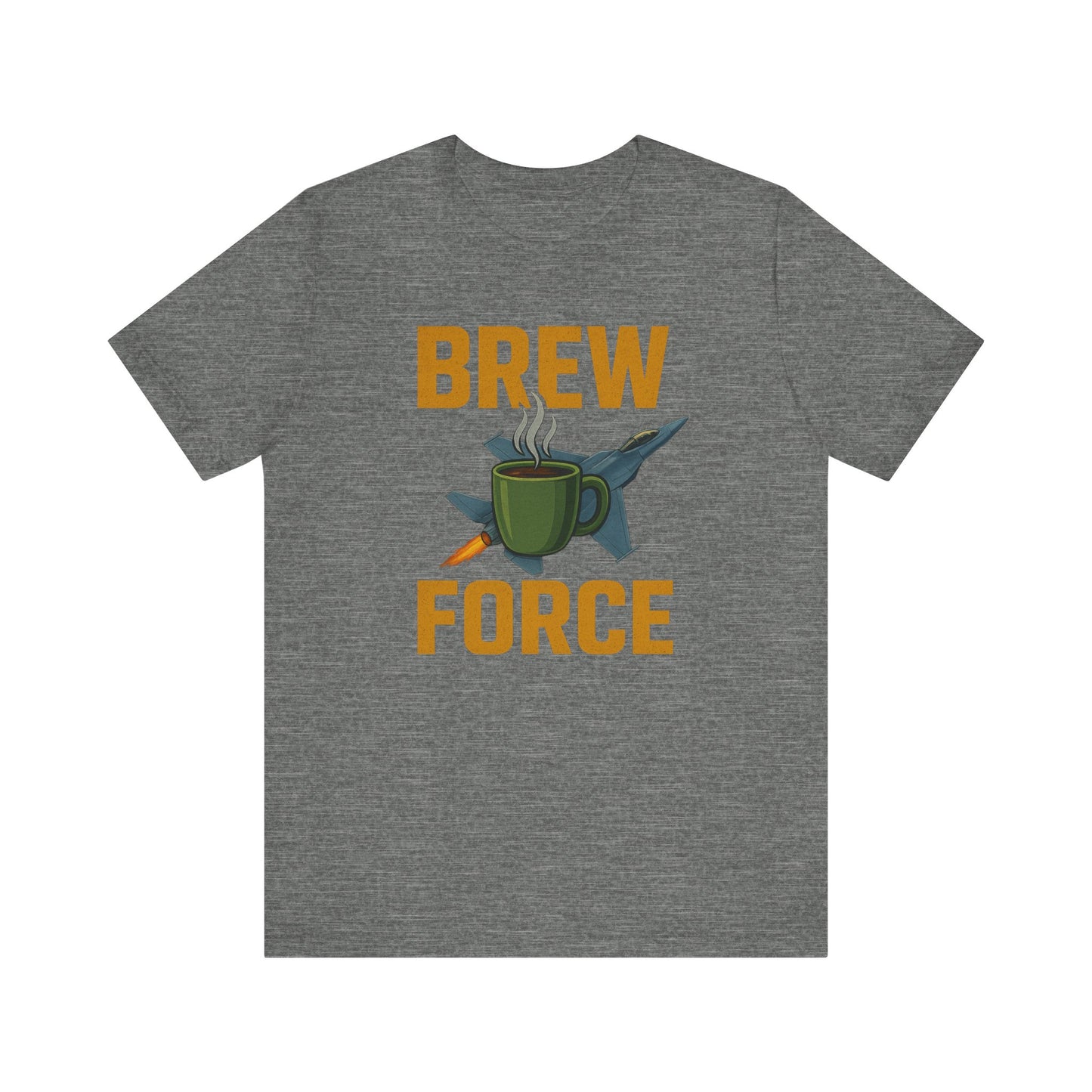 Brew Force Coffee Tee, Unisex Coffee Lover's T-Shirt, Gifts for Baristas, Father’s Day Gift, Coffee Enthusiast Apparel