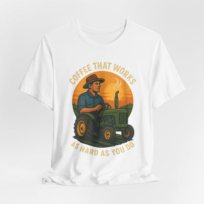 Coffee-Themed Unisex Tee, Vintage Farm Shirt, Coffee Lover Gift, Gifts for Him, Men's Graphic Tee, Cool Casual Wear