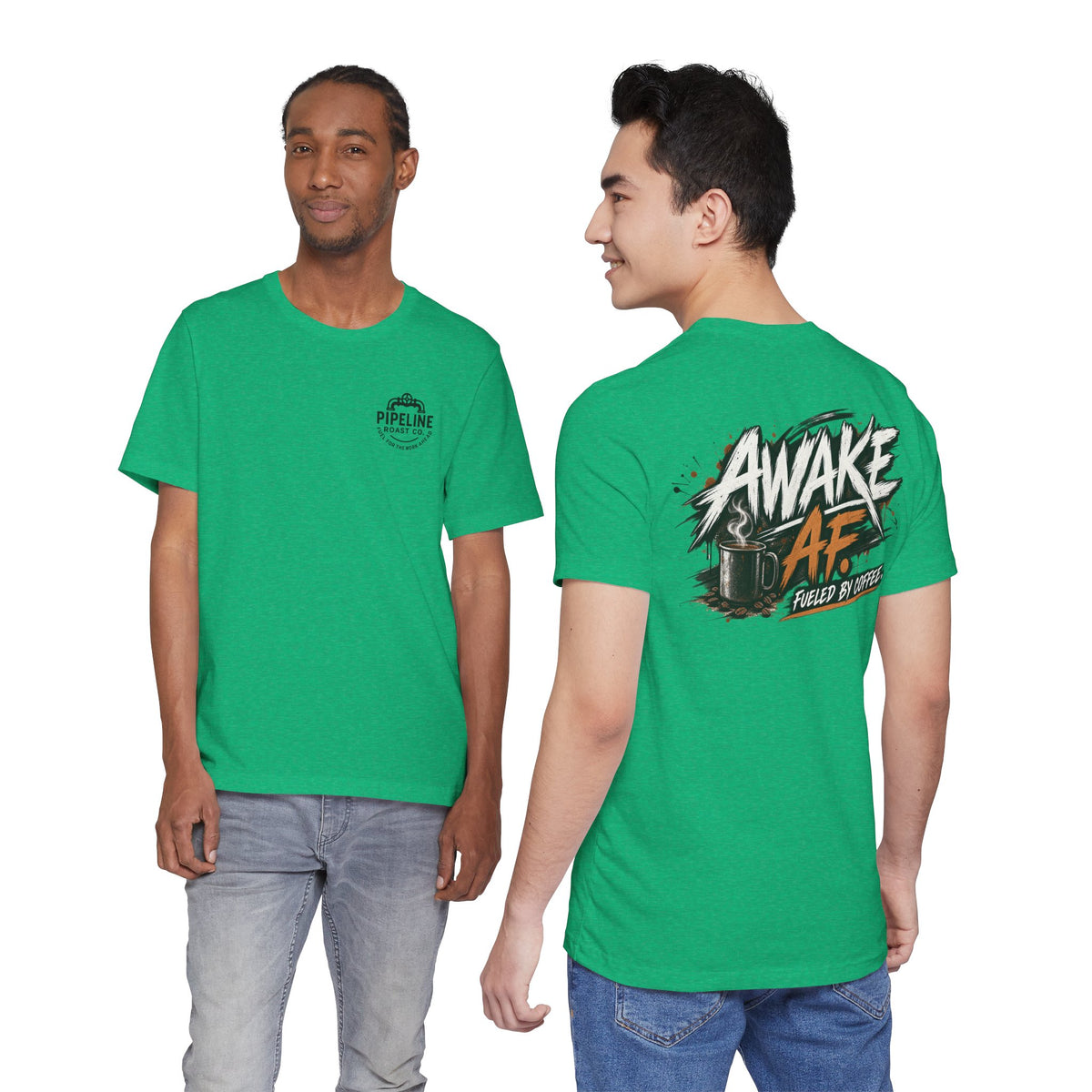 Awake AF Coffee Tee — "Fueled by Coffee" Graphic T-Shirt