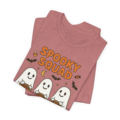 Spooky Squad Coffee Ghosts Tee – Halloween Shirt for Coffee Lovers