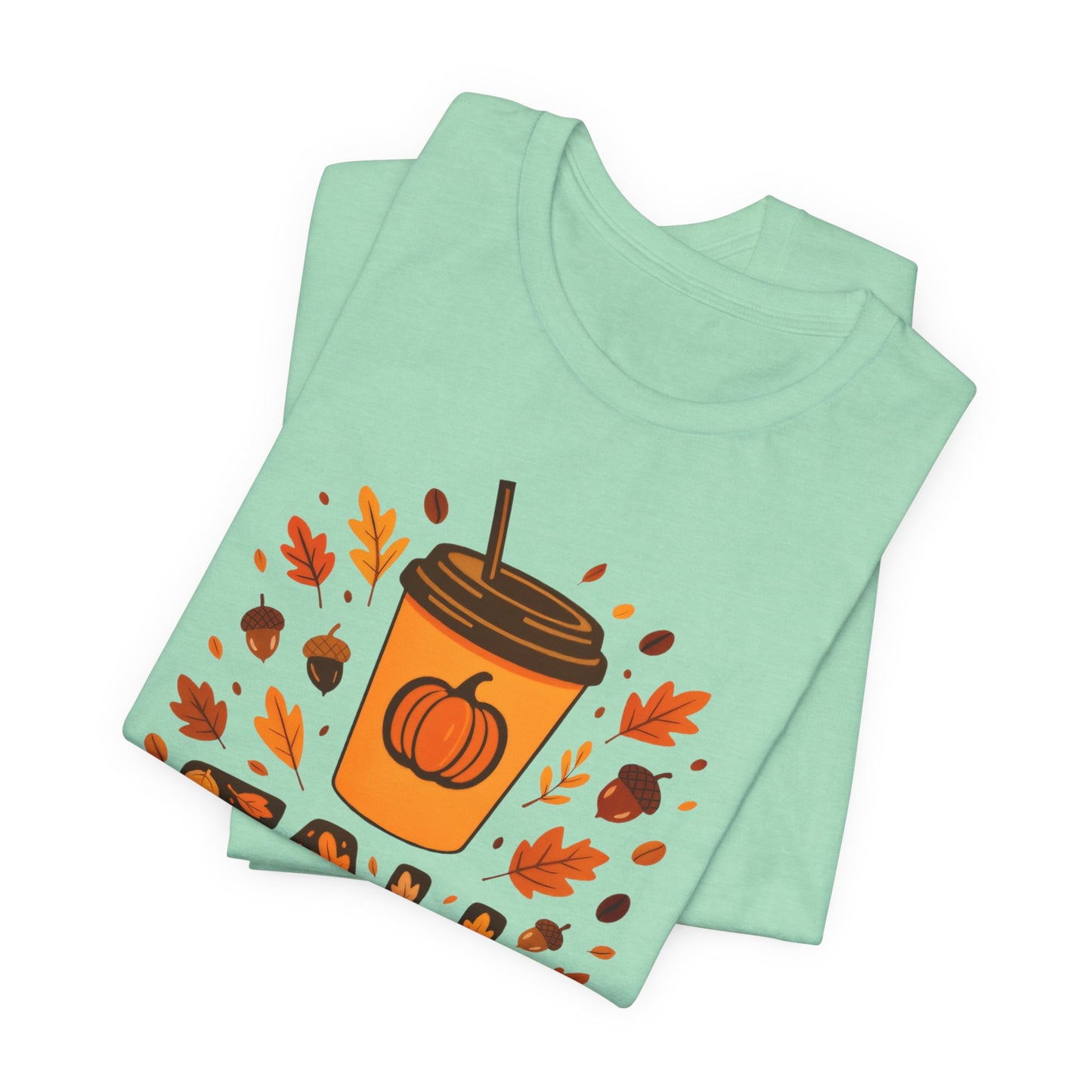 Autumn Coffee Lover Tee - Fall Vibes Unisex Shirt, Perfect for Cozy Days, Pumpkin Spice, Thanksgiving Gift, Seasonal Fashion, Casual Wear