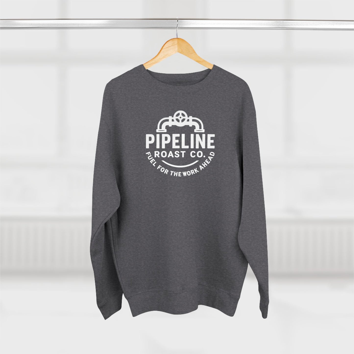 Pipeline Roast Co. Sweatshirt – Industrial Strength Coffee Crewneck