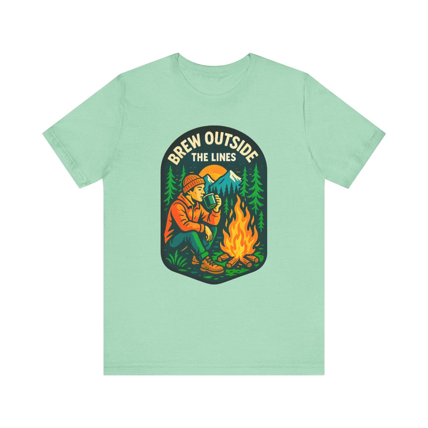 Outdoor Adventure Tee with Retro Campfire Design, Unisex Casual Shirt, Perfect for Camping, Hiking, Gifts for Nature Lovers, Outdoor [...]